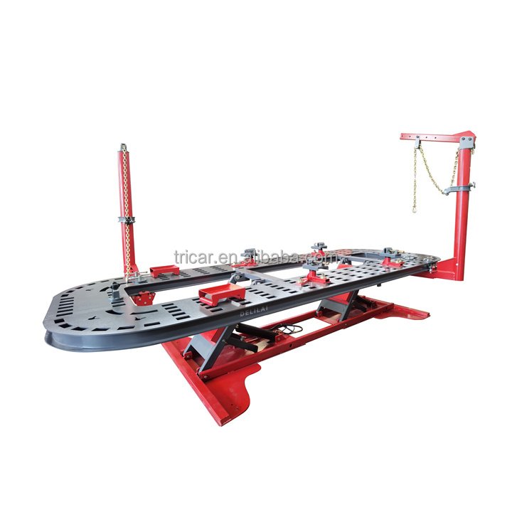 High Quality Auto Body Repair Equipment Steel Car Body Straighten Machine with 2 Towers Beam Metal Frame Straighten Bench